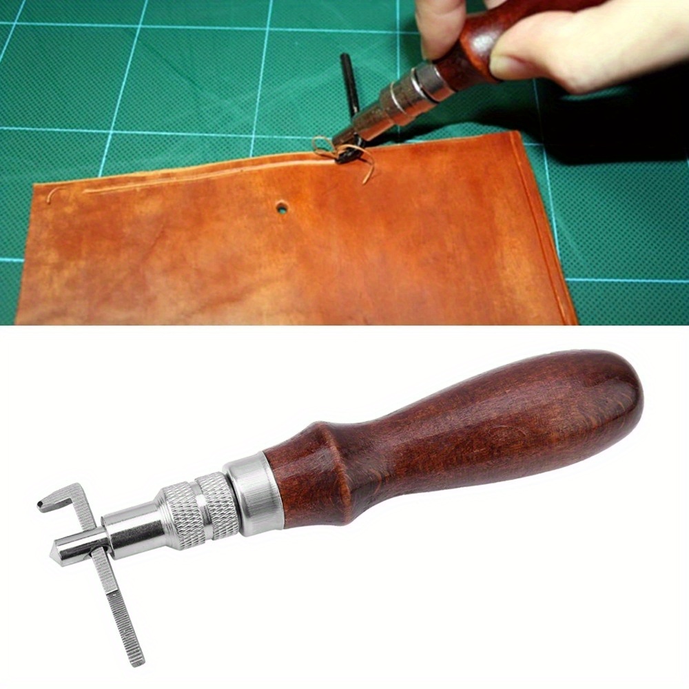 Groover Stitching Tool - 1개 조절 가능한 가죽 엣지 스티칭