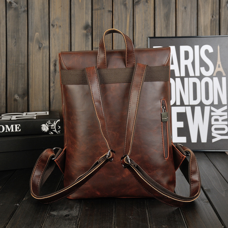 남성용 빈티지 가죽 백팩, 14인치 노트북 수납 가능, - Leather Work Rucksack Mens 리뷰 및 가격