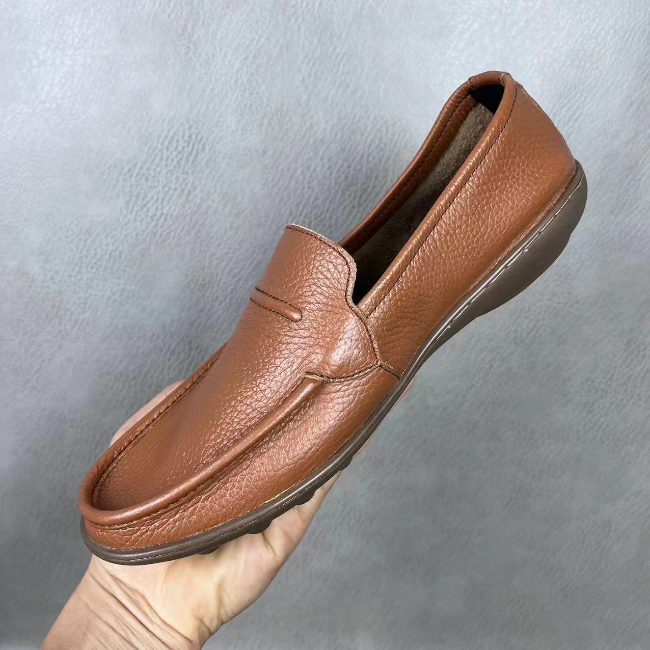 로우탑 라운드 토 남성 가죽 신발 소가죽 슬립온 작업화 - Leatherwork Designs 리뷰 및 가격
